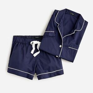 Navy 100% Coffon J. Crew Pajama Short Set (XS)